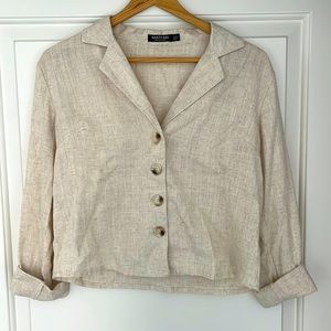 Nasty Gal Linen Blouse - Size 2